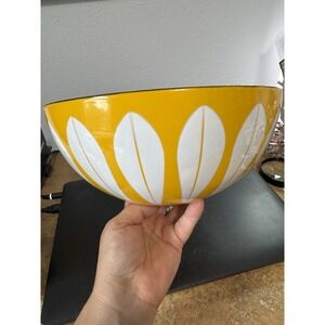 Vintage Catherine Holm Bright Yellow 9.5" Bowl Enamel